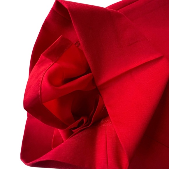 J.Crew Wool Tuxedo Wide-Leg Pleated Limited Edition Pants in Red Color Size 14 - Picture 14 of 16